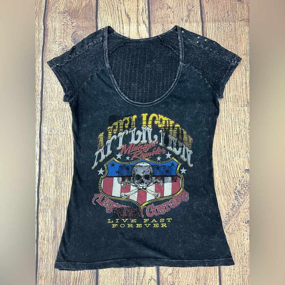Affliction Midnight Rambler Women’s Medium Top